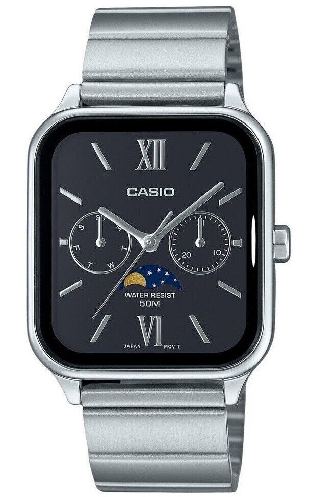 Casio Quartz Moonrise Dial Watch