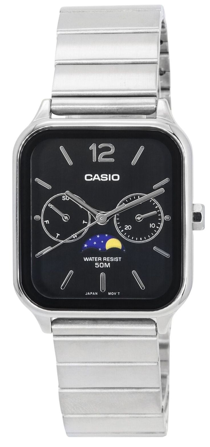 Casio Quartz Moonrise Dial Watch