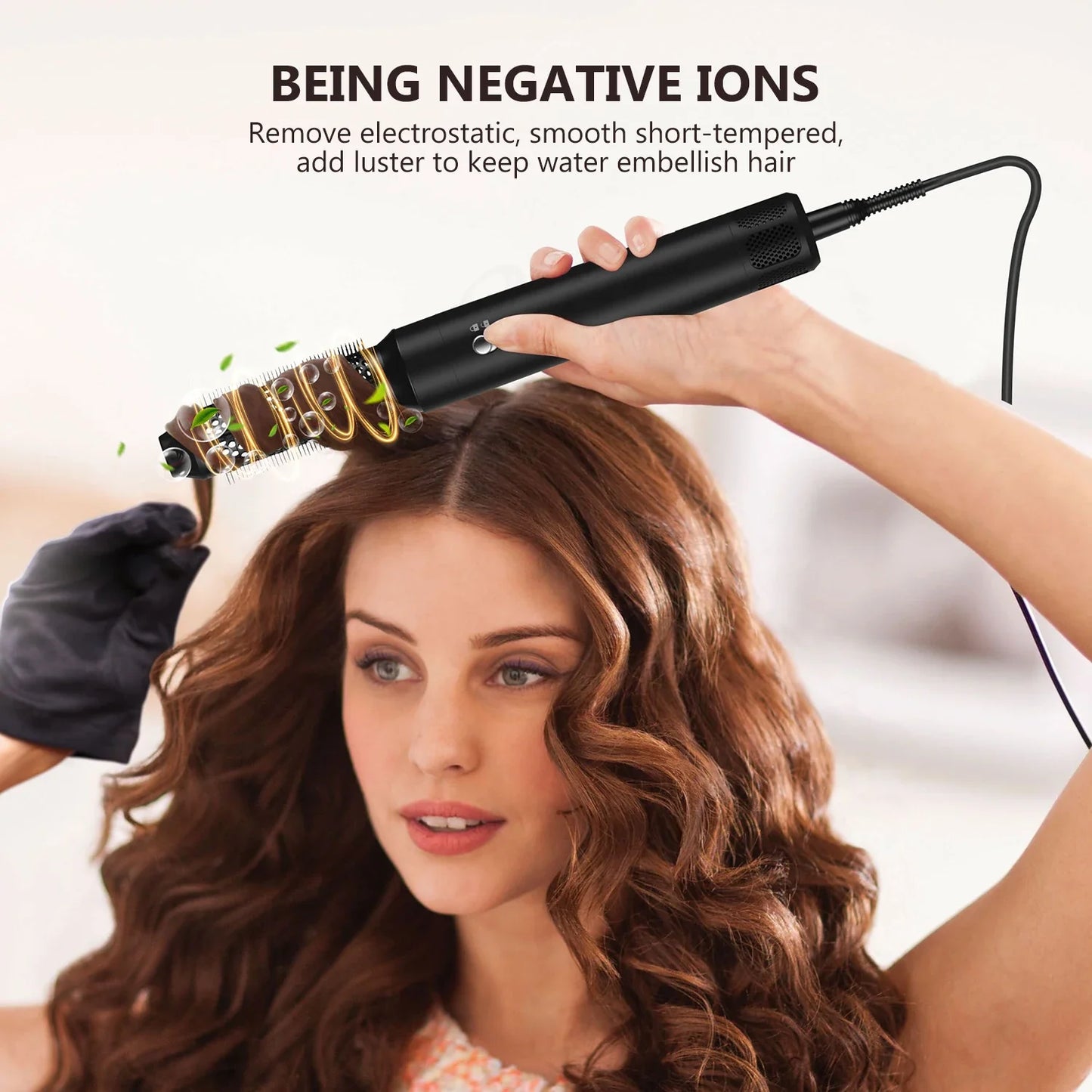 7 In 1 Professional Curling Iron Hair Straightener Styling Tool Wrap for Styler Air Culer Brush Blow