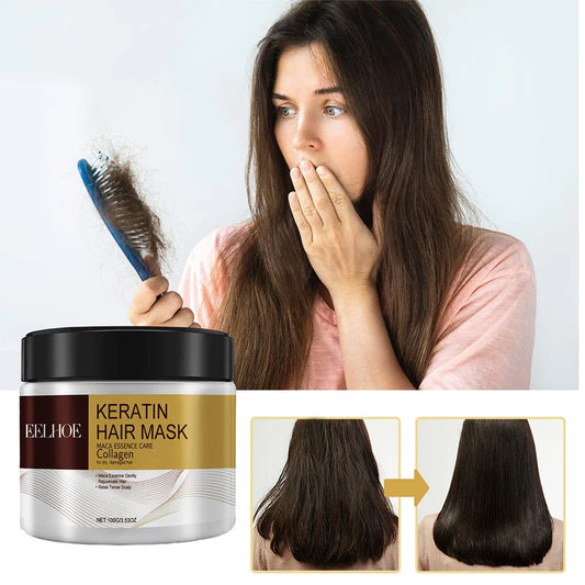 Collagen Hair Treatment Conditioning Argan Oil & Hair Mask For Dry Damaged Hair