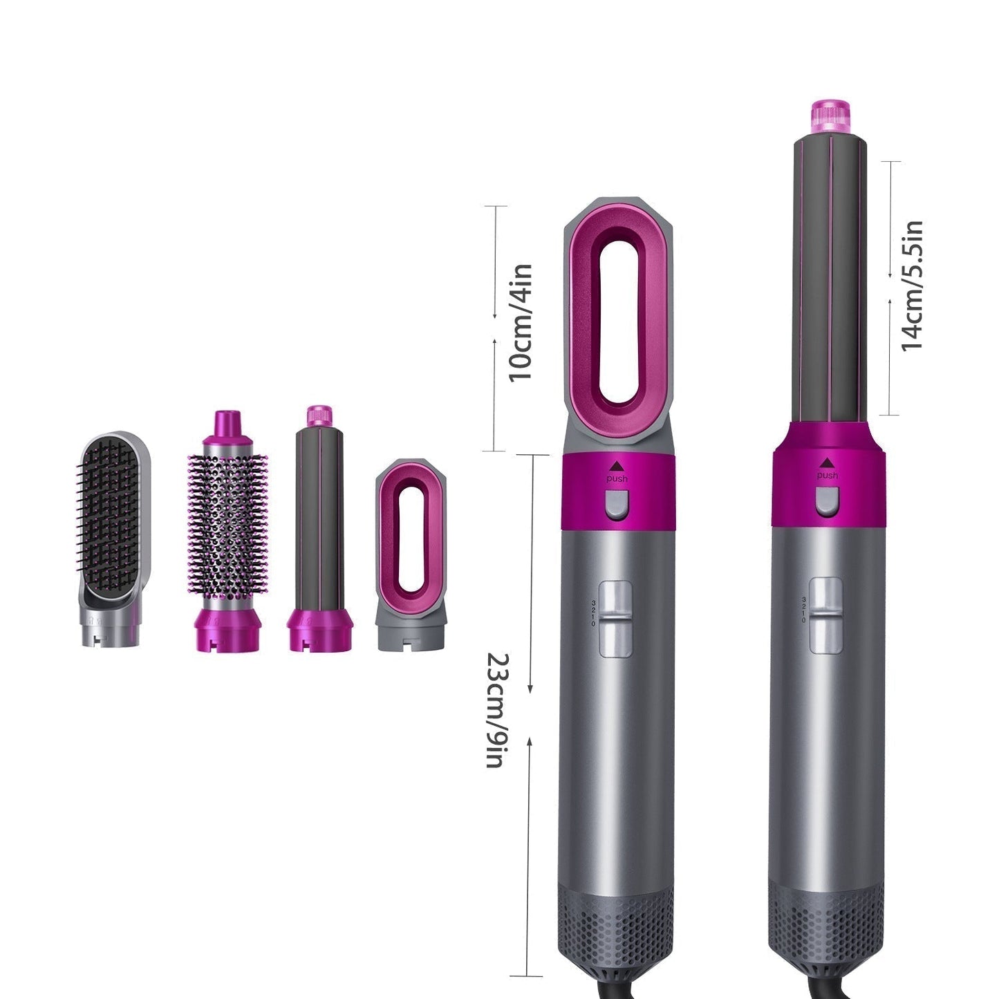 5 in 1 Hot Air Brush: Dry, Style, and Volumize with Ionic Technology