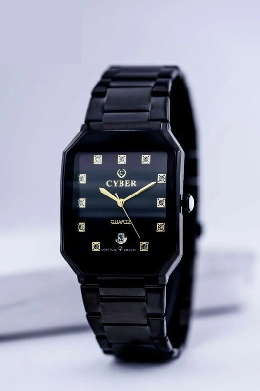 Men’s Square Wrist Watch Water-Resistant Comfortable Strap